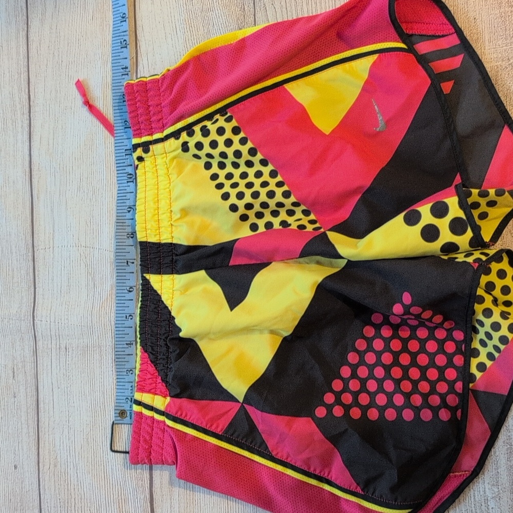 Nike dri-fit pink and yellow cute running shorts.  Size small - Picture 13 of 13